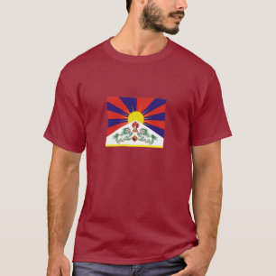 Camiseta Tibete e Leões de Neve, bandeira tibetana - Himala