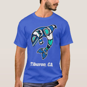 Camiseta Tiburon CA Nativo Americano Tribal Orca Whats