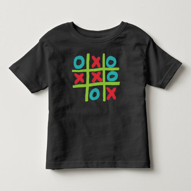 Camiseta Tic-tac-toe Noughts e Cruzes (Frente)