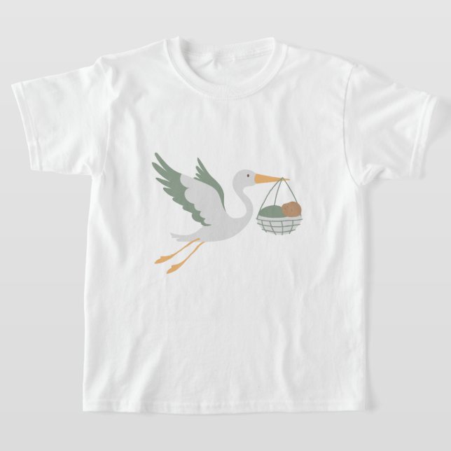 Camiseta Tichert crianças cegonha  (Postura )
