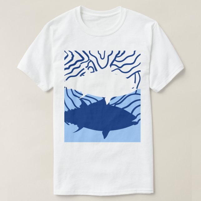 Camiseta Tichert para homens chark  (Frente do Design)