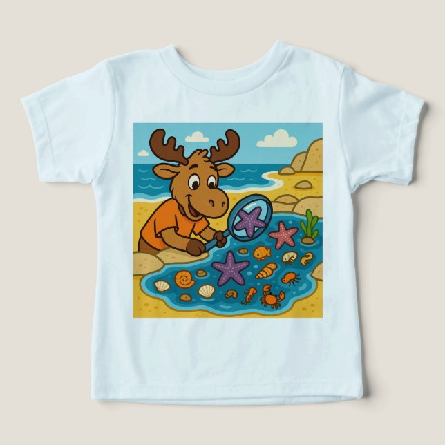 Camiseta Tide Pool Treasure Hunt – Explorer Tee for Curious (Design frontal)