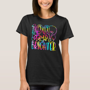 Camiseta Tie Dye 100 Dias Brighter Student Happy 100º Dia