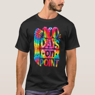 Camiseta Tie Dye 100 Dias Certinho Feliz 100º Dia De Escola