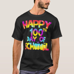 Camiseta Tie Dye 100 Dias da Escola 100º Dia do Chá Escol