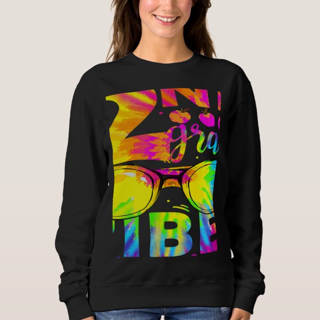 Camiseta Tie Dye 2nd Grade Vibes Teacher First Day Of Back  (Frente)