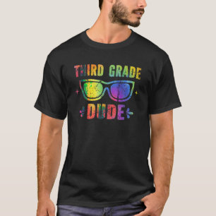 Camiseta Tie Dye 3º ano, cara, óculos de sol Legal