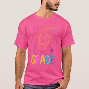 Camiseta Tie Dye 6 De Volta À Escola Alô Sexto Grau