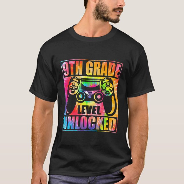Camiseta Tie Dye 9º Grau Jogo De Vídeo Desbloqueado Voltar  (Frente)