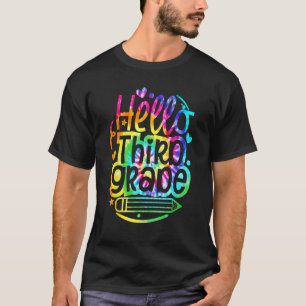 Camiseta Tie Dye Alô 3º Ano De Volta À Escola Primeiro