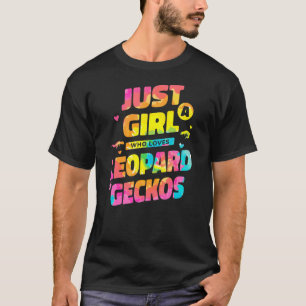 Camiseta Tie Dye Apenas Uma Menina Que Ama Leopard Geckos R
