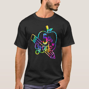 Camiseta Tie Dye Apple Pencil - 5 De Volta Para A Escola