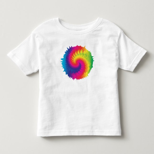 Camiseta Tie Dye Arco-íris Legal para Bebê (Frente)