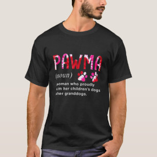 Camiseta Tie Dye Art Pawma Noun Definition Mama Grandma Dog