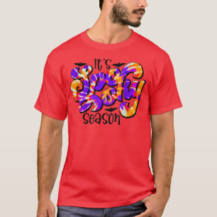Camiseta Tie Dye Autumn vibes É a estação assustadora Hallo