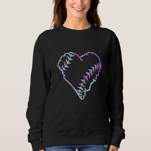 Camiseta Tie Dye Baseball Heart Baseball Fans Baseball (Frente)