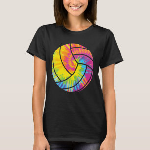 Camiseta Tie Dye Beach Retro Setores De Voleibol Jogadores 
