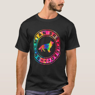 Camiseta Tie Dye Bohemian Shepherd Cachorro Mãe Pai Pet