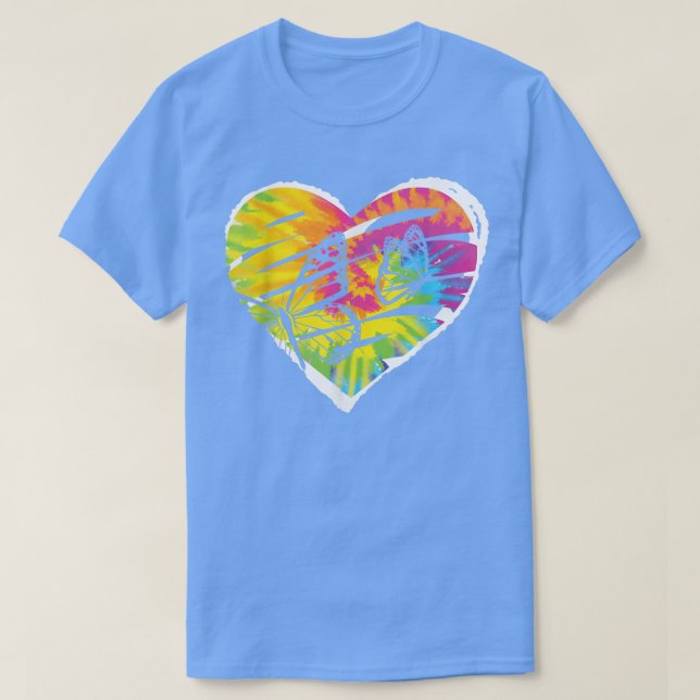 Camiseta Tie Dye Butterfly LoverGardener Entomology Butterf (Frente do Design)