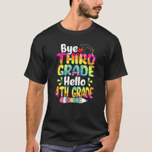 Camiseta Tie Dye Bye Terceiro Grau Alô 4º Grau Voltar Para