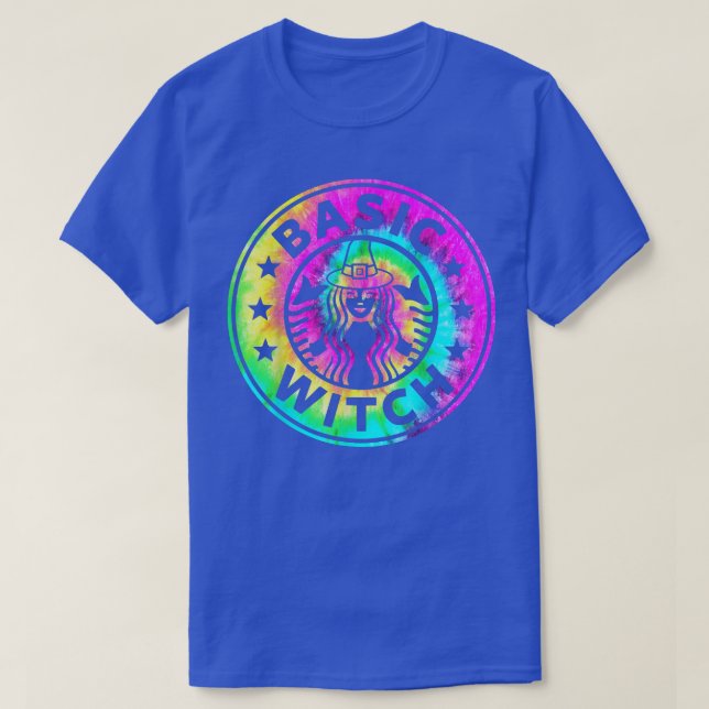 Camiseta Tie Dye da Bruxa Básica Engraçada (Frente do Design)