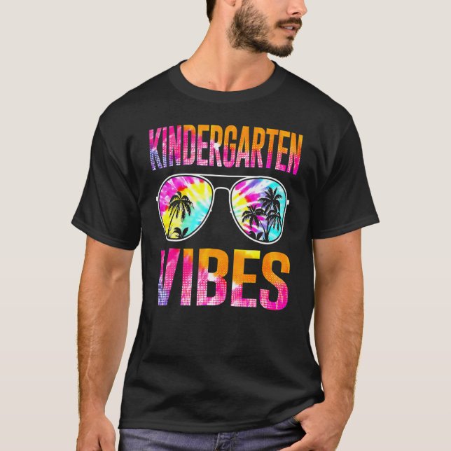 Camiseta Tie Dye De Volta Ao Jardim De Infância Da Escola V (Frente)