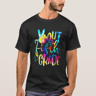 Camiseta Tie Dye do 5º ano do Peace Out no último dia da es