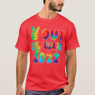 Camiseta Tie Dye Do segundo Do Peace Out No Dia Passado