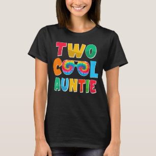 Camiseta Tie Dye Dois Legal Auntie Família Dois Aniversário