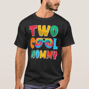 Camiseta Tie Dye Duas Famílias Legal De Mamãe Dois Aniversá