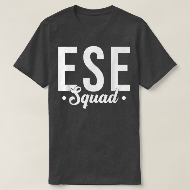 Camiseta Tie Dye ESE Squad Team Teacher Appreciation Back T (Frente do Design)