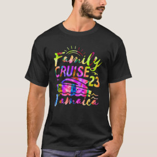 Camiseta Tie Dye Family Cruise 2023 Jamaica Matching R