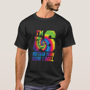 Camiseta Tie Dye Fazenda Trator Eu sou 6 Festa de aniversár