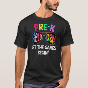 Camiseta Tie Dye Field Day Vibes Deixa Os Jogos Começarem