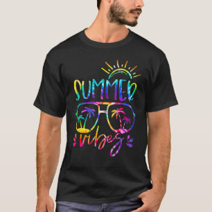 Camiseta Tie Dye Glass Summer Vibes Hawaii Beach Summer V