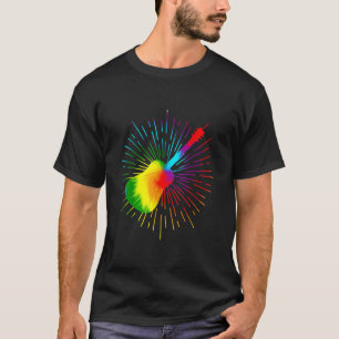 Camiseta Tie Dye Guitar Music Design Colorida Guitarrista