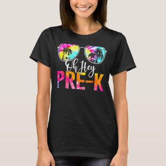 Camiseta Tie Dye Hei Pré K De Volta Para Professores Da Esc