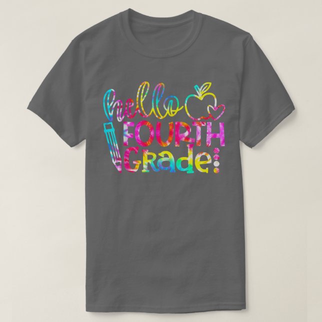 Camiseta Tie Dye Hello 4º Grau Equipe 4º Grau Voltar a  (Frente do Design)