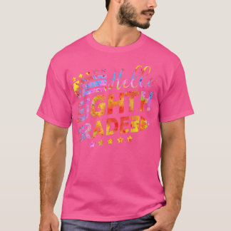 Camiseta Tie Dye Hello 8th Grade Teacher Student 1st Day Of