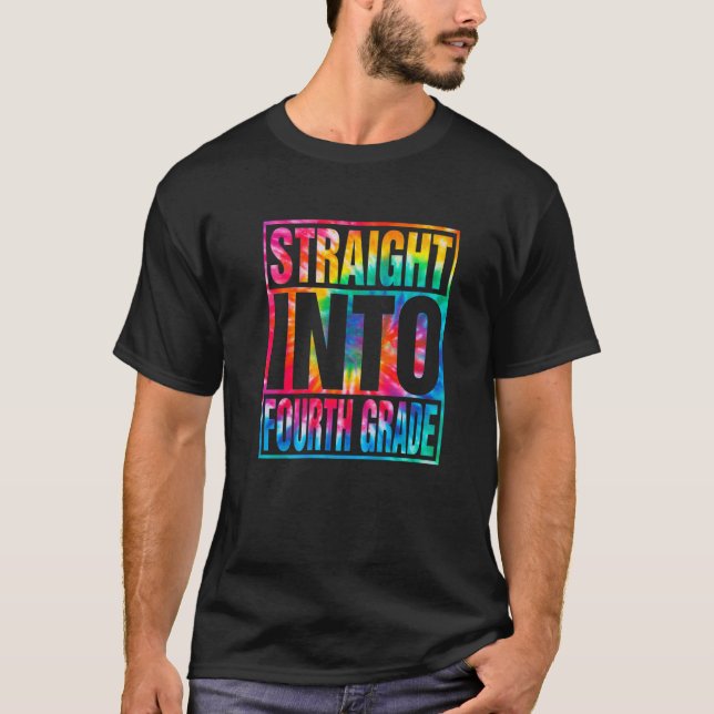 Camiseta Tie Dye Hetero No Quarto Ano De Volta À Escola (Frente)