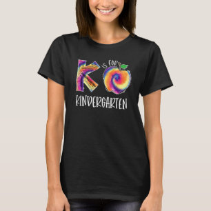 Camiseta Tie Dye K É Para Estudante De Jardim De Infância