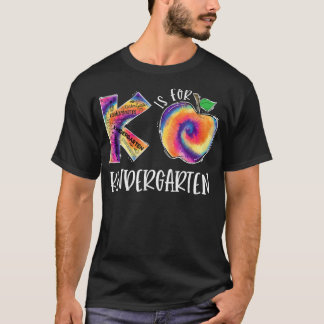 Camiseta Tie Dye K É Para Estudante De Jardim De Infância