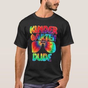 Camiseta Tie Dye Kindergarten Meu Primeiro Dia De Volta Esc