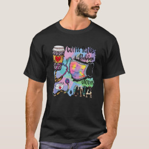 Camiseta Tie Dye Leopard Coffee Scrub Rubber Luvas CNA Lif