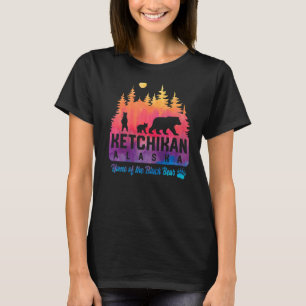 Camiseta Tie Dye Madre Bear e Cubs Ketchikan Alaska
