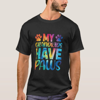 Camiseta Tie dye Meus Netos Têm Patas Engraçadas Cachorro G
