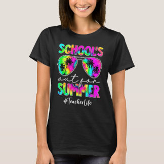 Camiseta Tie Dye No Dia Passado Das Escolas Fora Para O Ver