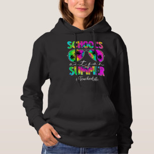 Camiseta Tie Dye No Dia Passado Das Escolas Fora Para O Ver