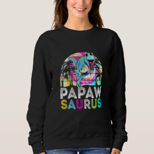 Camiseta Tie Dye Papawsaurus Dinosaur Pai Surus Família M