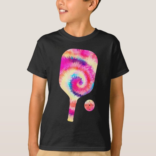 Camiseta Tie Dye Pickle Player Esportes (Frente)